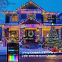 JMEXSUSS Smart Color Changing Christmas Lights, 173ft 500 LED RGB Christmas String Lights with Remote & APP, Waterproof Christmas Tree Lights for Indoor Outdoor Xmas Tree Party House Decoration