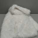 Fur Coats For Women, 2025 Plus Size Faux Fuzzy Jacket Fluffy Long Sleeve Winter Coat with Pockets. (Medium, White)