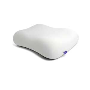 Cushion Lab Deep Sleep Pillow, Patented Ergonomic Contour Design for Side & Back Sleepers, Orthopedic Cervical Shape Gently Cradles Head & Provides Neck Support & Shoulder Pain Relief - Calm Grey