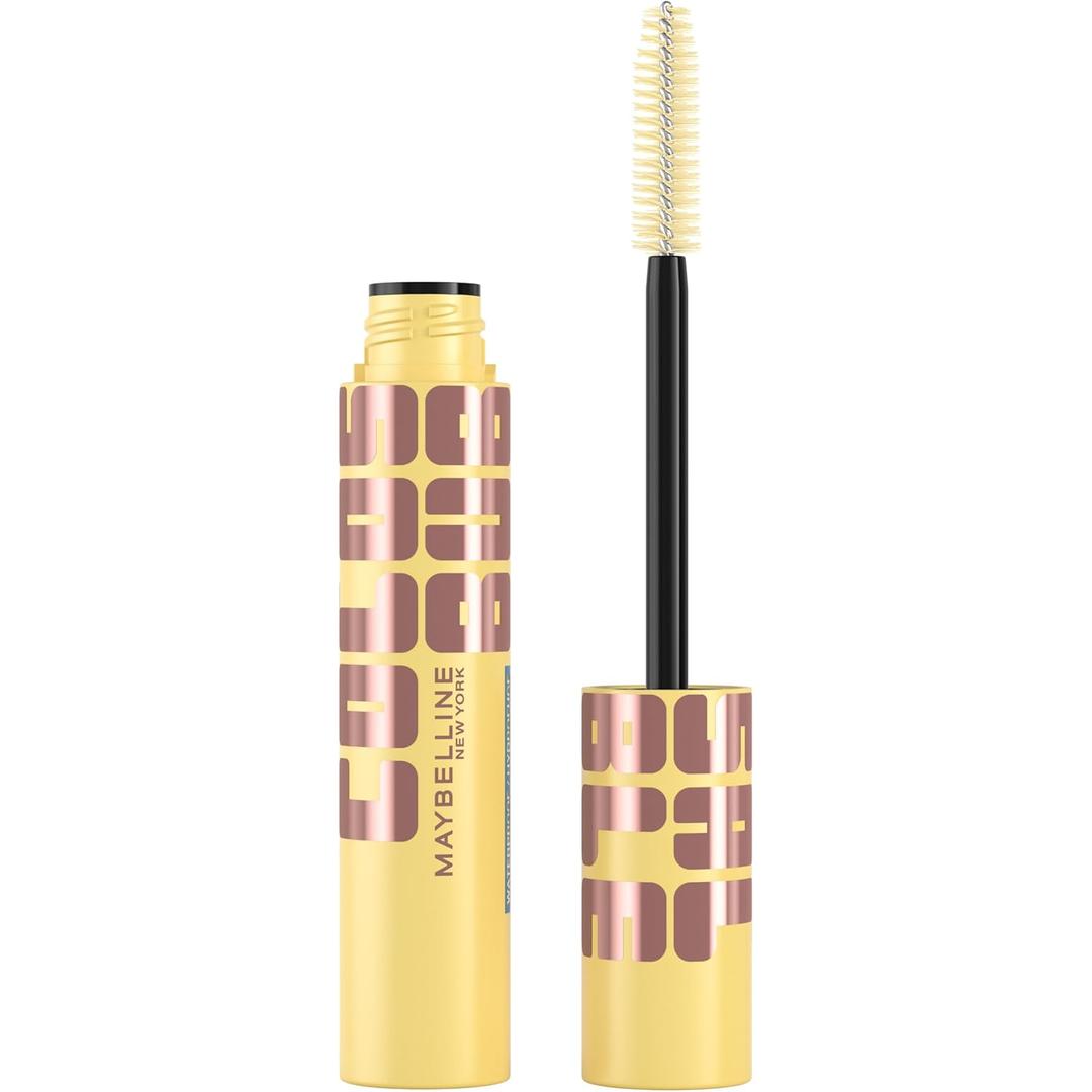 Maybelline The Colossal Bubble Waterproof Mascara, Buildable Mascara Volume and Length Formula for Bold, Separated Lashes, Very Black, 1 Count