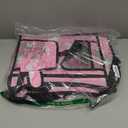 Kids Travel Tray, Car Seat Tray for kids Travel, Toddler Road Trip Essentials With Drawing Kit, Toddler Lap Desk Organizer for Car, Carseat Table for Airplane (Dark Pink)