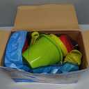 Beach Toys, 19 Piece Sand Toys Set Kids Sandbox Toys Includes Water Wheel Beach Tool Kit Bucket Watering Can Molds with Mesh Bag for Kids Ages 3-13