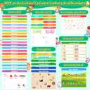 2 x Toddler Preschool Learning Activities Handwriting Practice Book, 40 Pages Kindergarten Educational Workbooks, Autism Learning Resources, Montessori ABC Tracing Busy Books Toys Gifts for Kids Ages 3-5