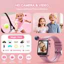 Kids Games Watch, Smart Kids Watch with 26 Puzzle Games, Touch Screen, Alarm Clock, HD Camera, Toys for Ages 4-12 Years Old, Birthday Gift for Girls(Pink)