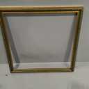 Vintage 17x17 Picture Frame, Antique Gold Photo Frames with Plexiglass Front,Ornate Square 17x17 Frame Display 13x13 with Mat or 17 x 17 Picture Frame Without, Wall Décor,1 Pack,Green