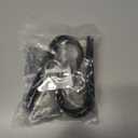 2 x Christmas Stocking Hooks,Non Slip Vinyl Coated Stocking Holder for Mantle Set of 4 Pack, Black Metal Stocking Hanger with Rubber Coated Stocking Hooks for Christmas Party Decorations