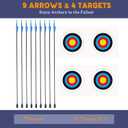 40" Youth Bow and Arrow Set for Kids 8-12 & Teens - Ambidextrous Recurve Archery Gear with Safety Arrows - Toys for Ages 8-13, Backyard Games Gift for Beginner Archers