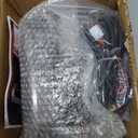 LED Fog Lights with 3 Colors DRL for Toyota Rav4 2019-2025, White LED Daytime Running light, Amber Turn Signal,Blue Lights for Nights, Fog Lamp Assembly kit with Bezel,Include Wiring Harness