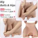 Dabron Silicone Butt Lift Pants Fake Buttock Pants Butt Hip Enhancer pants for Women or Men (L)