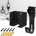 Joinfworld EV Charger Holder Wall Mount Kit EV Charger Holster Dock for SAE J1772 Connector J-Hook EV Charger Cable Holder & EV Charging Box Holder for Electric Vehicles