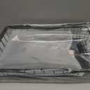 Large 2 Tier Fruit Basket for Kitchen Counter with 2 Banana Hangers, Metal Fruit Bowl with Protection Mats for Vegetable Bread Snack, Countertop Organizer  Black, 14.5" W x 9.5" D