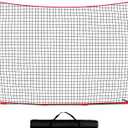 7x7ft/12x9ft/16x10ft/20x10ft Barricade Backstop Net, Sports Barrier Net, Multi-Sport Net with Carry Bag, Protective Screen for Practice- Baseball, Softball, Lacrosse, Soccer, Basketball, Tennis
