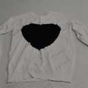 GOLDSTITCH Women's Sweater Heart Knitted Pullover Sweaters Long Sleeve Crewneck Cute Sweaters Medium
