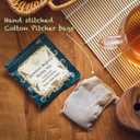 The Vedas Japanese Mugicha Iced Barley Tea | 100 cups of tea / 507 oz tea | Premium Natural Roasted Barley Grain - Mild Baking Type - Non-GMO - Caffeine-free - Damai Cha - Digestion Support & Rich in Nutrition| Iced Coffe Without Coffee | 15 Pitcher Cotton bags