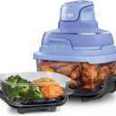 Ninja Crispi 4-in-1 Glass Air Fryer | 450F | Non-Toxic | 4QT & 6-Cup Glass Containers w/Lids | Microwave, Freezer, Dishwasher Safe | Max Crisp, Air Fry, Bake, Recrisp | Frosted Lilac | FN101PR
