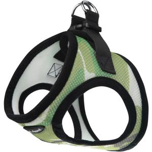 Bark Appeal Green Camo Step-in Dog Harness for Small to Medium Sized Pets Updated Sizing, Re-Measuring is Essential Soft Vest Harness Anti-Choke with Adjustable Strap & Heavy Duty Clip, M, 15.5-18 Chest