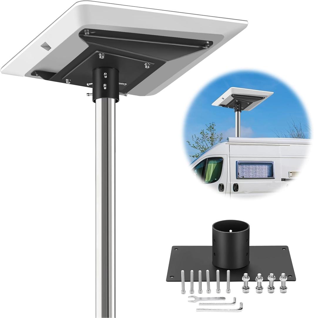 Starlink Flat High Performance Pipe Adapter, Starlink Mount, Starlink RV Mount, Starlink Roof Mount for Vehicle/Boat/Outdoor Use