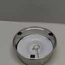 SCHITEC Dog Water Bowl No Spill 1.2L/40oz Slow Drinking Anti-Splash Stainless Steel Dog Bowl with Floating Disk, Spill Proof Pet Travel Water Dispenser for Sloppy Messy Drinkers(Light Gray)