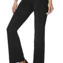 Houmous XXL  Inseam Women's Cotton Bootcut Pants Inner Pocket