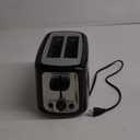 Toastmaster 2-Slice Cool Touch Toaster, black with stainless accent