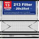 2-Pack 213 Replacement Filter Compatible with AprilAire Whole House Air Purifiers, Models 1210, 1620, 2210, 2216, 3210, 4200, MERV 13 Air Purifiers, Size:20x25x4(Actual size:21.18x24.8x4.02in)