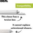 Ideal Security SK3015 Heavy Pneumatic Storm and Screen Door Closer with Torsion Bar, White