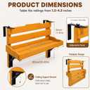 Folding Balcony Table Wall-Mounted Wooden, Large