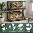 20-60 Gallon Reptile Tank Stand 36"x24" with Power Outlet(Only Stand)