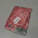 Christmas Tablecloth 60x60 Inch Round, Winter Snowman Trees Red Washable Table Cover for Party Picnic Dinner Decor