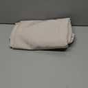 MIULEE 84" Long Scalloped Shower Curtain Linen Textured with 12 Metal Hooks Cute Extra Long Heavy Duty Washable Waterproof Cloth Shower Curtains with Black Border for Bathroom Hotel Bathtub,Linen