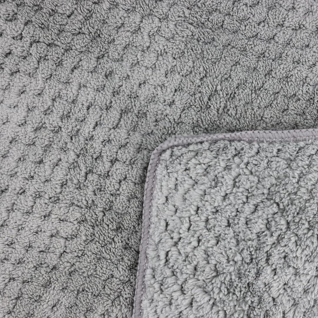 52x25 Inch Oversized Bath Sheets for Adults Luxury Extra Large Bath Towels Sets of 6 Super Soft Shower Towels for Bathroom Microfiber 80% Polyester (Grey,2 Piece)