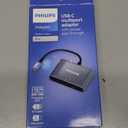 Philips USB C Hub to Multiport Adapter, 3 in 1 Power Pass Through, HDMI 4k@30Hz, 60W USB C Charging Port, 5Gbps USB 3.0 Port for MacBook Pro, MacBook Air, UCB C Laptop Docking Station, DLK9220C/27