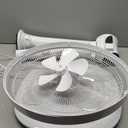 Amazon Basics 16" DC Motor Standing Floor Fan, 12 Speed with Remote, 3 Breeze Modes, Dual-Layered Blades (10 Blades), Timer, Energy Efficiency and Quiet DC Motor (28W), White