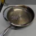 EWFEN 12 Inch Tri-Ply Stainless Steel Frying Pan, Compatible with All Cooktops Up to 600, Large Frying Pan with lids, Induction-Ready Skillet, Dishwasher and Oven Safe, Even Heat, 12" Skillet + Lid