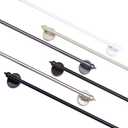 Magnetic Curtain Rods for Metal DoorsMulti-Use Adjustable Appliance for Windows Iron Steel Places16-28 InchWhite2 Pack