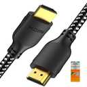Mindful Design 4K HDMI Cable 10 ft | High Speed HDMI Cables, Braided Nylon & Gold Connectors, 4K @ 60Hz, Ultra HD, 2K, 1080P, ARC & CL3 Rated | for Laptop, Monitor, PS5, PS4, Xbox One, Fire TV, & More