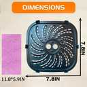 4QT Air Fryer Crisper Plate for PowerXL Vortex Pro Air Fryer 4QT, Upgraded Replacement Grill Pan Plate Crisper Tray Rack Shelf Grate Grid for 4QT PowerXL Air Fryers, Nonstick, Dishwasher Safe