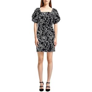 Anne Klein Puff Sleeve Shift Size 10, Black 