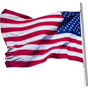 Tradder Large American Flag Outsides 6 x10 ft Heavy Duty Waterproof USA Flag with Embroidered Stars Sewn Stripes Brass Grommets for Outdoor Indoor, Veterans Day, Independence Day