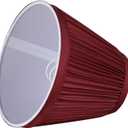 Aspen Creative 33124 Small Pleated Empire Shape Chandelier Clip-On Lamp Shade, Burgundy, 3" Top x 6" Bottom x 5" Slant, 3" Top x 6" Bottom x 5" Slant Height