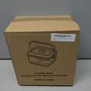 Divided Chilled Serving Tray for Parties,Ice Chilled Party Platter,Ice Serving Bowl with Lid and Handle,Charcuterie Serving Board,Cold Dish Dip for Fruit Seafood Vegetable Shrimp Cocktail Appetizer... (White)