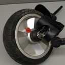 7-in-1 Folding Toddler Tricycle for 18 Months to 5 Years, Tricycle Stroller with Dual Brakes, All-Terrian Rubber Tire, Tricycle for Toddlers with Rotatable Seat, Adjustable Push Handle, Black