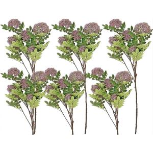  Purple Sedum Artificial Flower Stem (Set of 8)