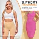 Slip Shorts for Women Under Dresses Anti Chafing Boyshorts Seamless Smooth Shorts (M)