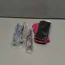 JJWELL 3 Pack Blue Light Blocking Reading Glasses for Women, Anti Eyestrain/Computer Glare UV 400 Filter Readers with Spring Hinge, Lightweight Rimless Tinted Metal Blue Rays Eyeglasses (3.50) (Purple Blue Green)