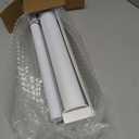 SEEYE Cordless Zebra Blinds for Window & French Door, Free-Stop Roller Window Shades with Valance, 23" W x 90" H, Light Filtering Sheer Blinds & Shades, Easy to Install, White