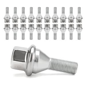 20pcs Wheel Lug Bolts M12x1.25 for 2014-2022 Jeep Cherokee, Upgrade 19mm Hex Length 28mm, Replace# 611-005 Compatible with Dodge Dart, Compass, Renegade, Chrysler