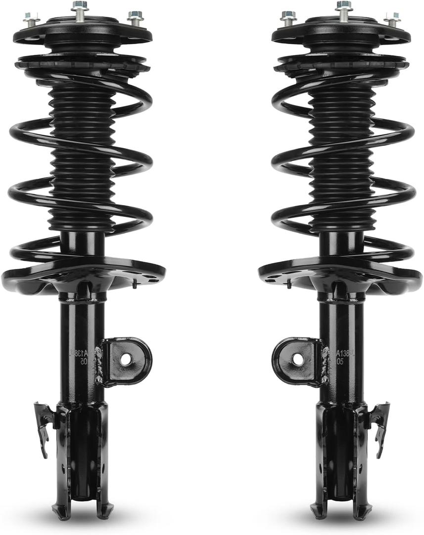 Front Struts Shocks w/Coil Springs Absorbers for Scion XB FWD 2.4L 2008 2009 2010 2011 2012 2013 2014 2015, Strut Shock Suspensions Assemblies Replace for 11421 11422 (Set of 2)