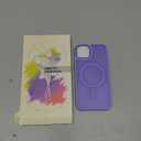 YENAPOON for iPhone 14 Case, iPhone 13 Case, with 1 Screen Protector, Matte Magnetic Slim Phone Cover, Support for Magsafe, Shockproof Protection Translucent Frosted Back,Lavender Purple