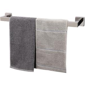 TocTen Bath Towel Rack - Square Base Thicken SUS304 Stainless Steel Towel Bar for Bathroom, Bathroom Accessories Towel Rod Heavy Duty Wall Mounted Towel Holder. (Chrome, 20)